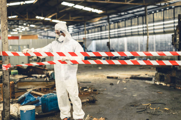 Professional Crime Scene Cleanup technician working in Bound Brook, NJ